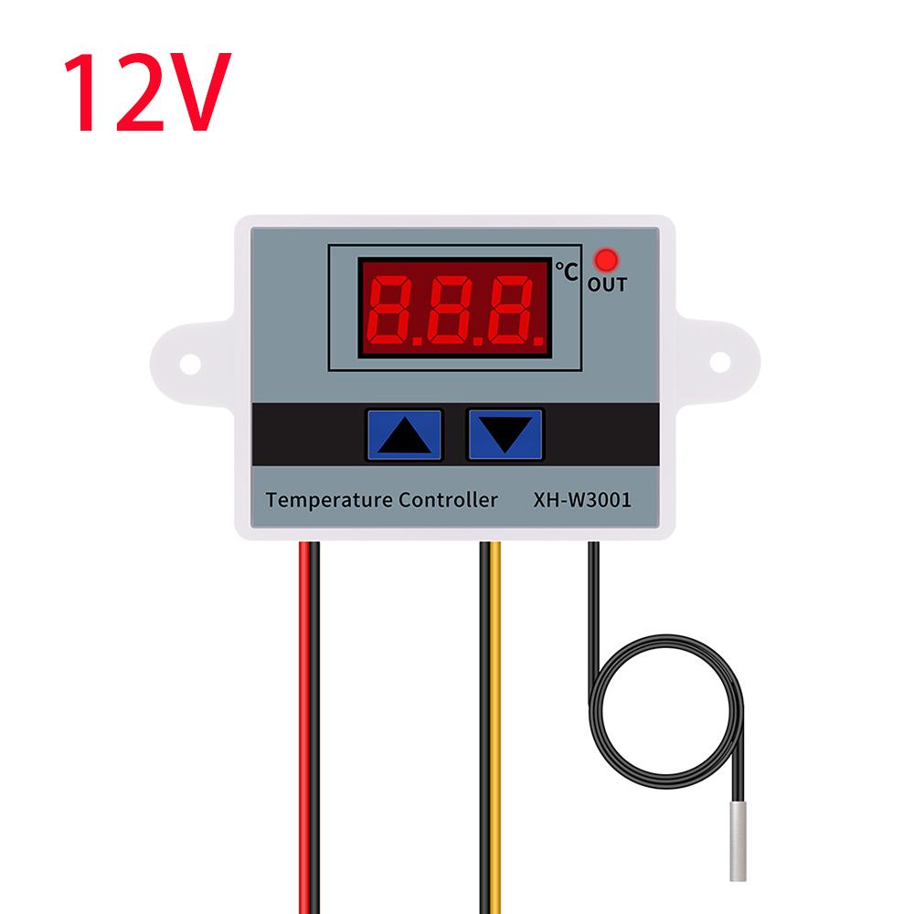 W3001 Контроллер температуры 220В 12В 24В Цифровой термостат Терморегулятор Микрокомпьютер Инкубатор Охлаждение Нагрев Переключатель