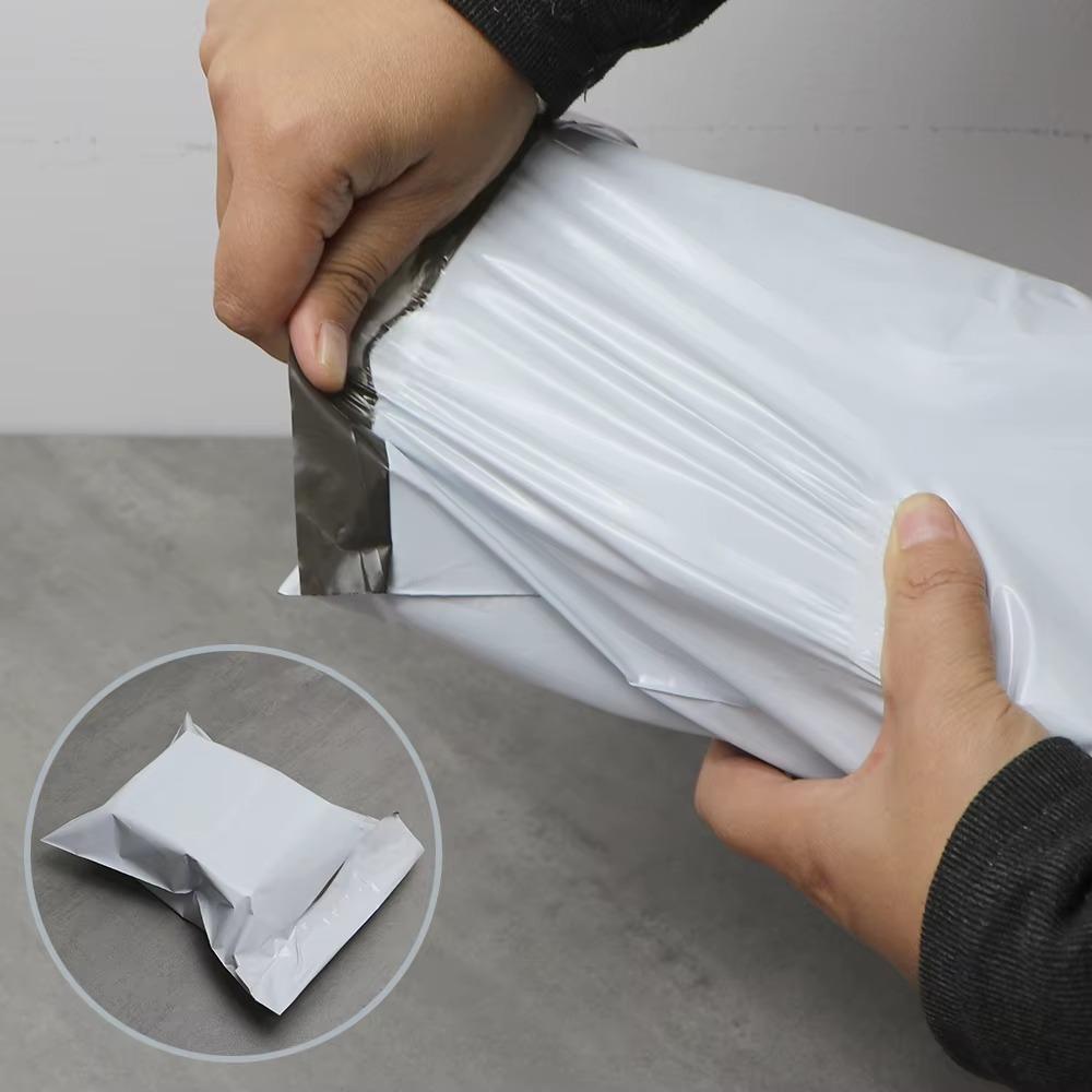 100pcs Waterproof Packaging Bag Sealing Sealed Express Mail Bag For Transportation Mailing