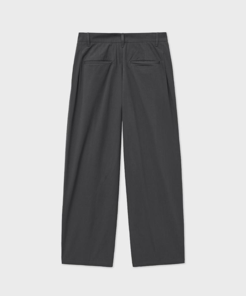 INTEMPOMOOD Steady One-Pleat Wide Pants_Charcoal