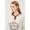 Benetton Embroidered Color Hoodie Knit Bakp09411