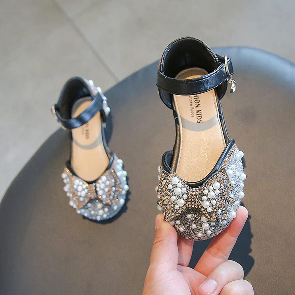 Girl's Summer Beach Sandals With Glitter Slippers And Flip Flops