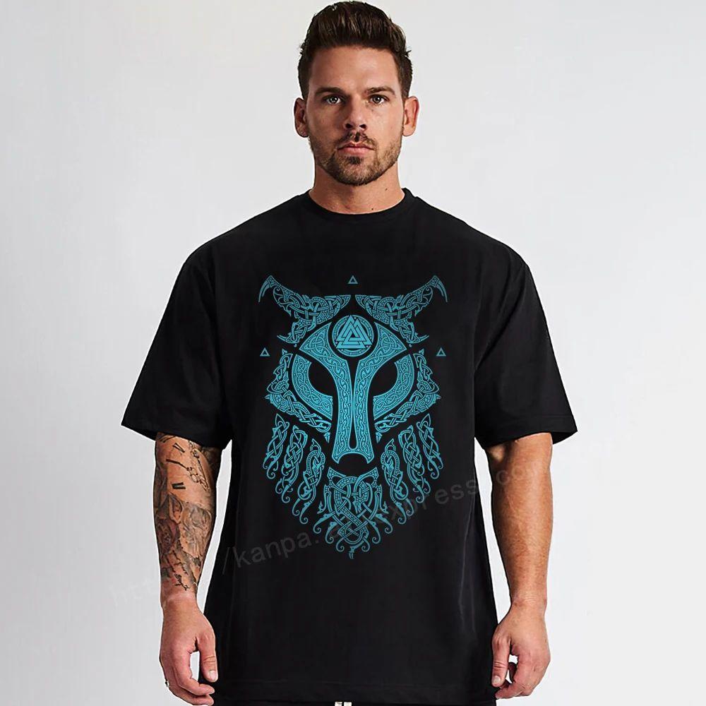 Men ODIN Vikingyins 5xl T Shirt Cotton Vintage Tall Tops Plus Size Tees Big Size Large Clothing TShirts Fashion