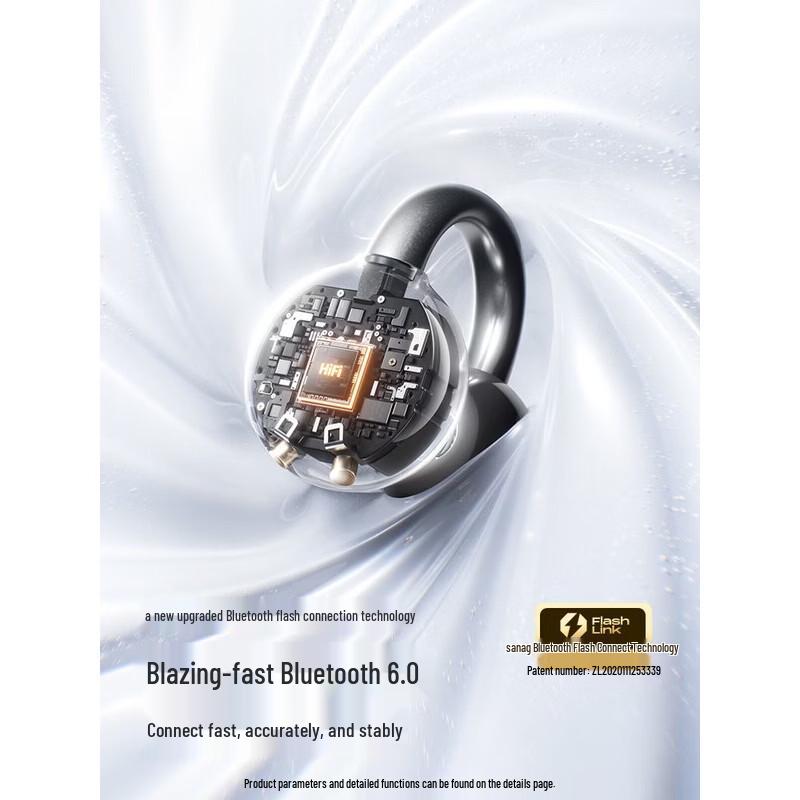 SANAG S7S Ultra Open-Ear Bluetooth Ear Clip Sport Earbuds