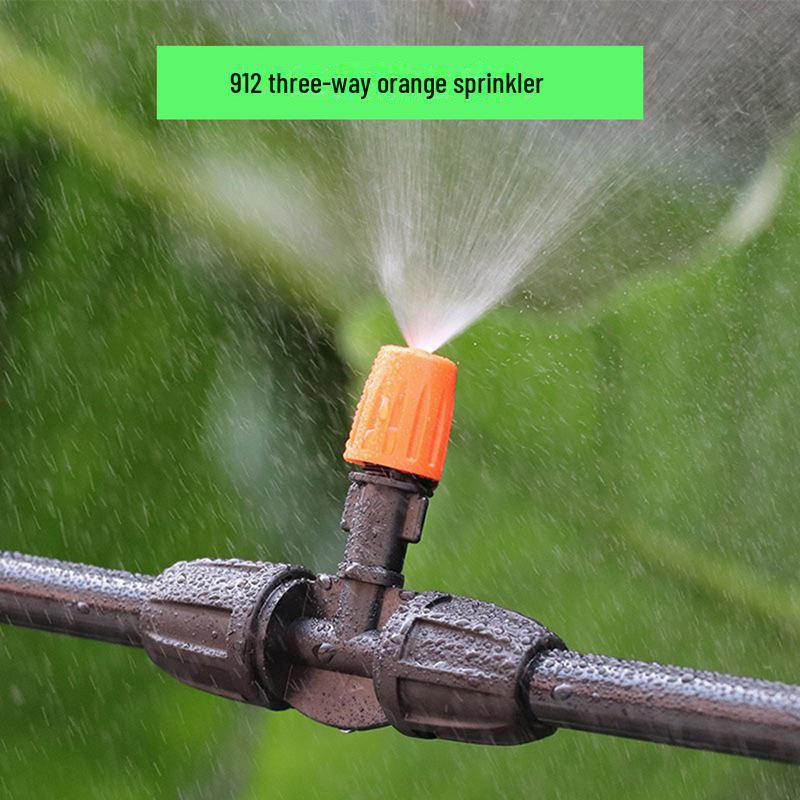 Three-Way Micro Sprinkler: Automatic Timing Watering Accessory with 8/11/12 Tube Compatibility and 912 Capillary Spray.
