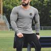 Muscleguys Spring and Autumn Men's Bottoming Shirt Cotton Fitness Comfortable Long Sleeve T-Shirt