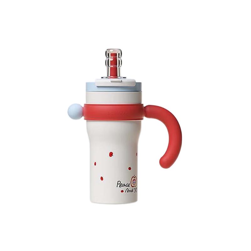 Bablof 800ml Ceramic Lined Insulated Straw Mug with Handle