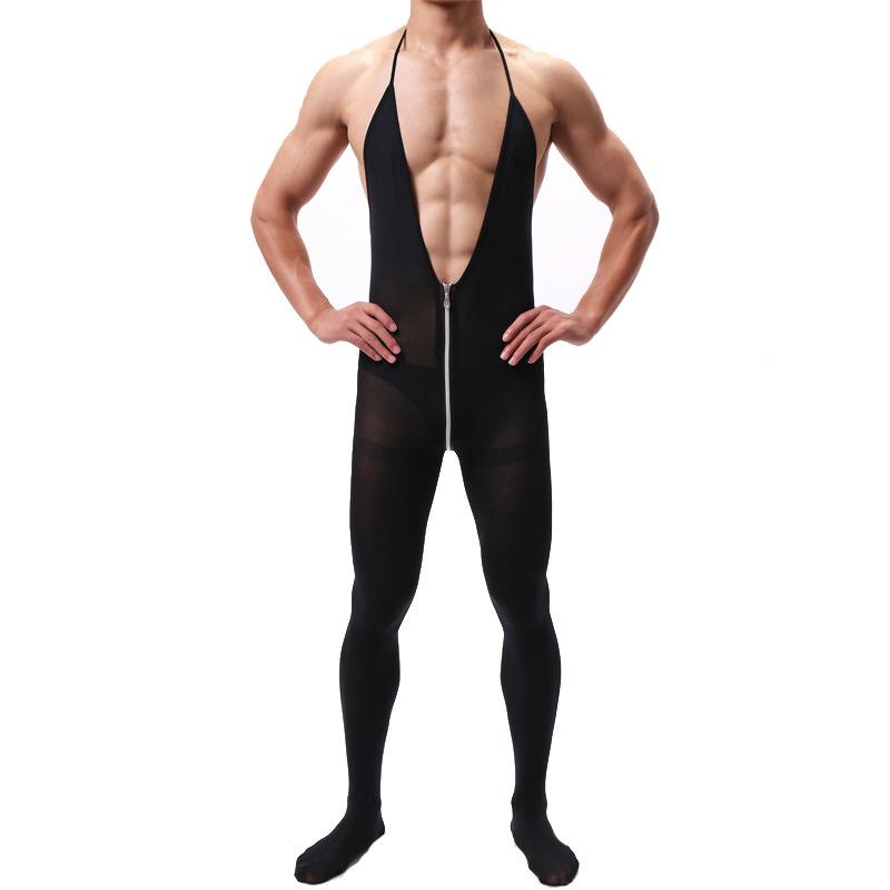 Herren Hosenträger Unterwäsche Reißverschluss Bodysuit Für Herren Freund Fetisch Lingerie Gay Sexy Body Strümpfe Erotische Herren Kostüme