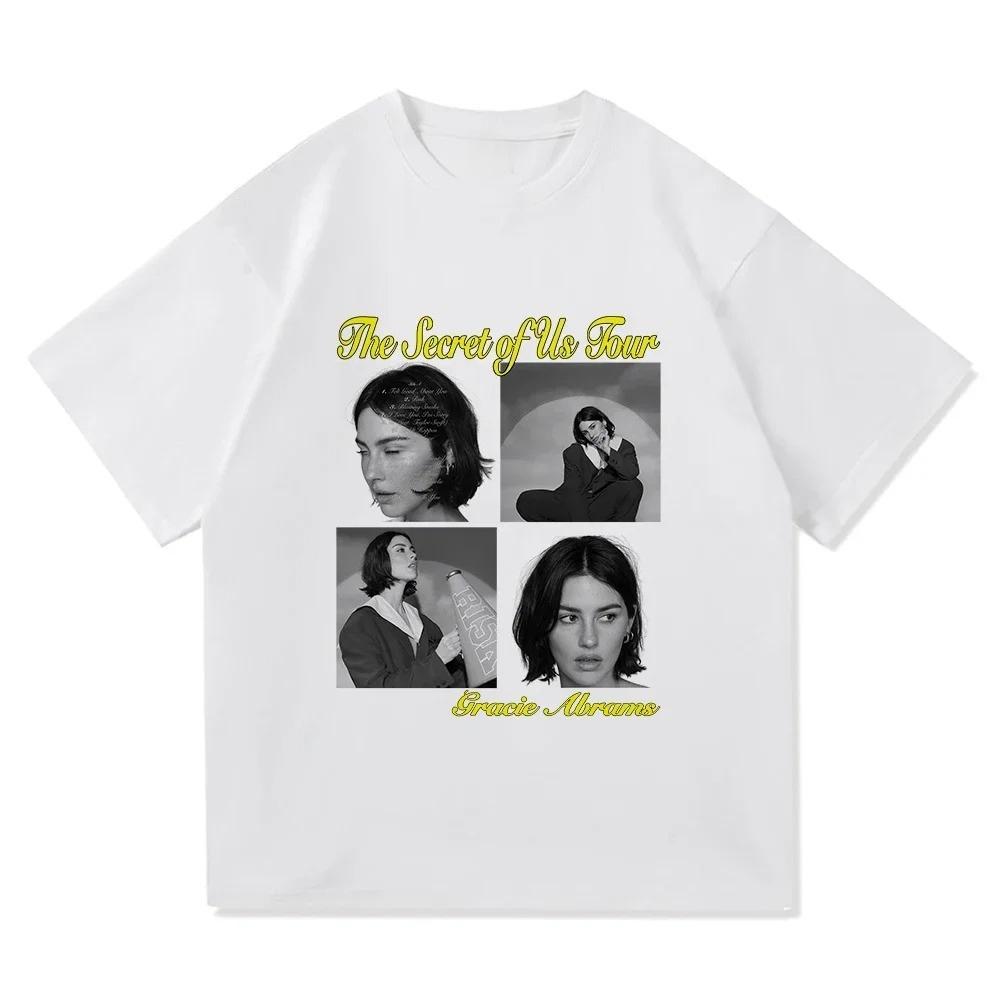 

2026 Gracie Abrams Risk The Secret of Us The Eras Tour T Shirt Unisex_Women Aesthetic Retro T-Shirt Unisex New Album Tees Shirts S