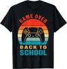 Back To School Funny Game Over Teacher Student Controller T-Shirt