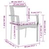 7 Piece Garden Dining Set with Cushions Black Poly Rattan