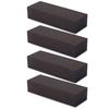 4 ks blok dřeva ebenového dřeva dřevěná deska rukojeti pro nástroje   Nářadí 12x4x2,5cm