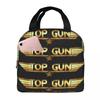 Air Force Fighter Jets Top Gun Tom Cruise Maverick Film Insulated Lunch Bag for Women Children Food Boxes Thermal Lunch Box Tote