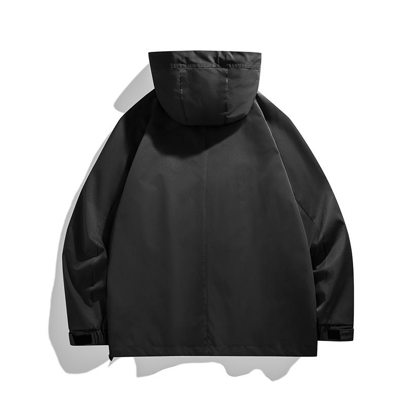 Jacket Men's New Hooded Jacket Autumn Korean Style Trendy Jacket Men's Sports Thin Mountaineering Clothing Outdoor Men's Clothing