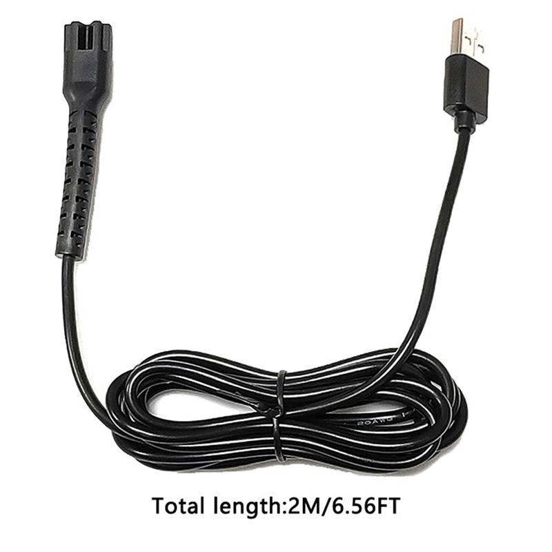 8148/8591/8504 Mașină de tuns electrică sursă de alimentare cablu de încărcare usb linie neagră