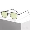 Metal Square Sunglasses With Uv400 Protection For Outdoor Activities And Fashion Style