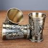 Cocktail Cup Wine Cup Retro Theme Metal Texture Offering Insulation Small Capacity Suitable for Beverages Water