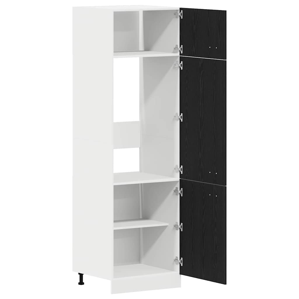 Lyon Hanging Cabinet Black Oak Effect 60 x 31 x 207 cm