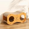 Durable Cardboard Cat Scratcher Sofa Anti-Scratch Sturdy Cat Scratch Pad With Woven Nest for Pet Cats Rest Play Time