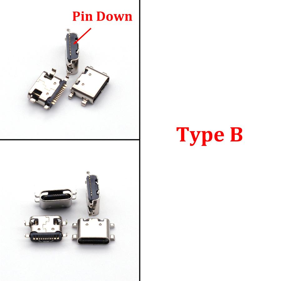10-100PCS 12Pin Female USB Charging Port 12P Type C Socket Connector Type-C Plug For IFlytek Tablet For Lenovo TB-X605F/M