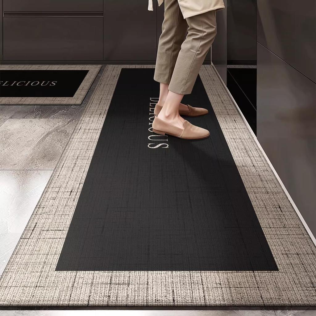 Kitchen Floor Mat Long Rug Anti-slip, Stain-resistant, Wear-resistant Kitchen Carpet High-end Modern Style Rugs