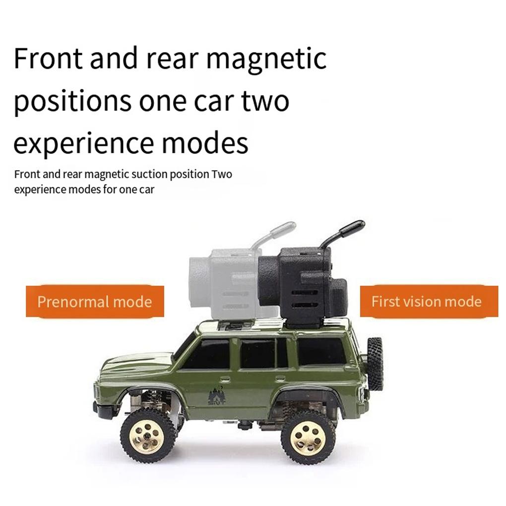 Sniclo 1:64 2.4G Wireless Immersive Fpv Remote Control Vehicle Rc Four-Wheel Drive Climbing Car Toy Boy Off-Road Vehicle W/ Cam