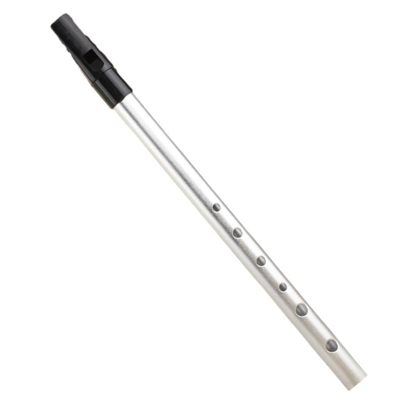 Tin Penny Whistle Flute 6 Hole Metal Flute C/D Key Irish Whistle Instrument Woodwind for Beginners Easy To Play