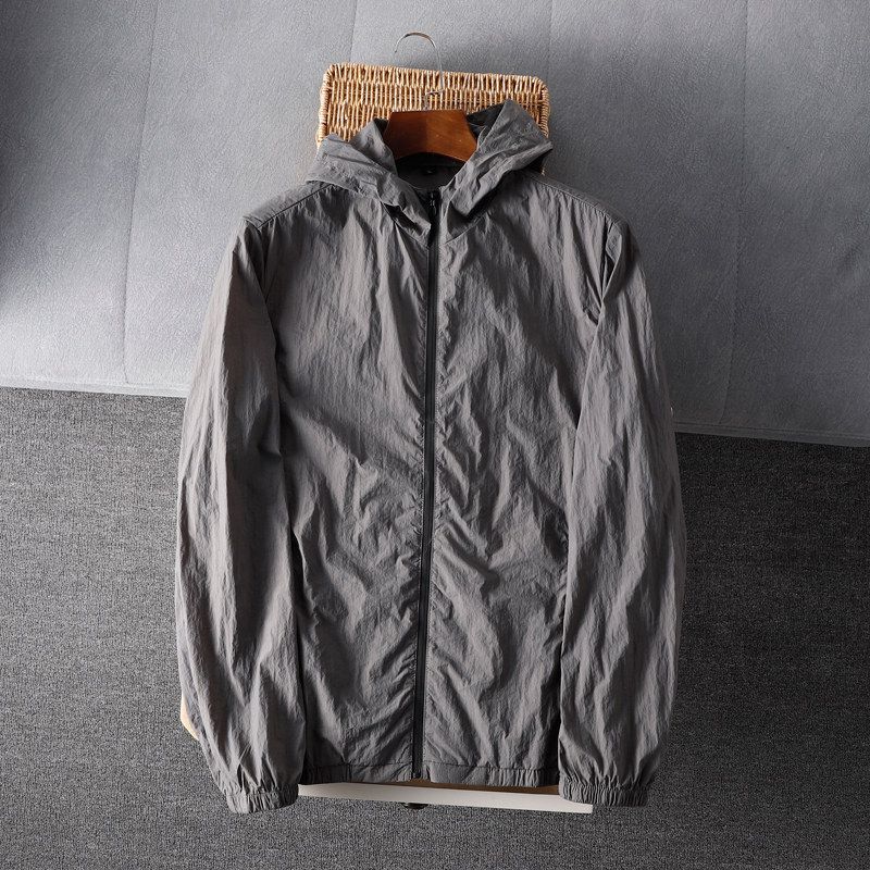 Windproof and Waterproof! Uv-Blocking, Japanese Export Surplus Men's Sun Protection Clothing, End-Of-Line Skin Jacket