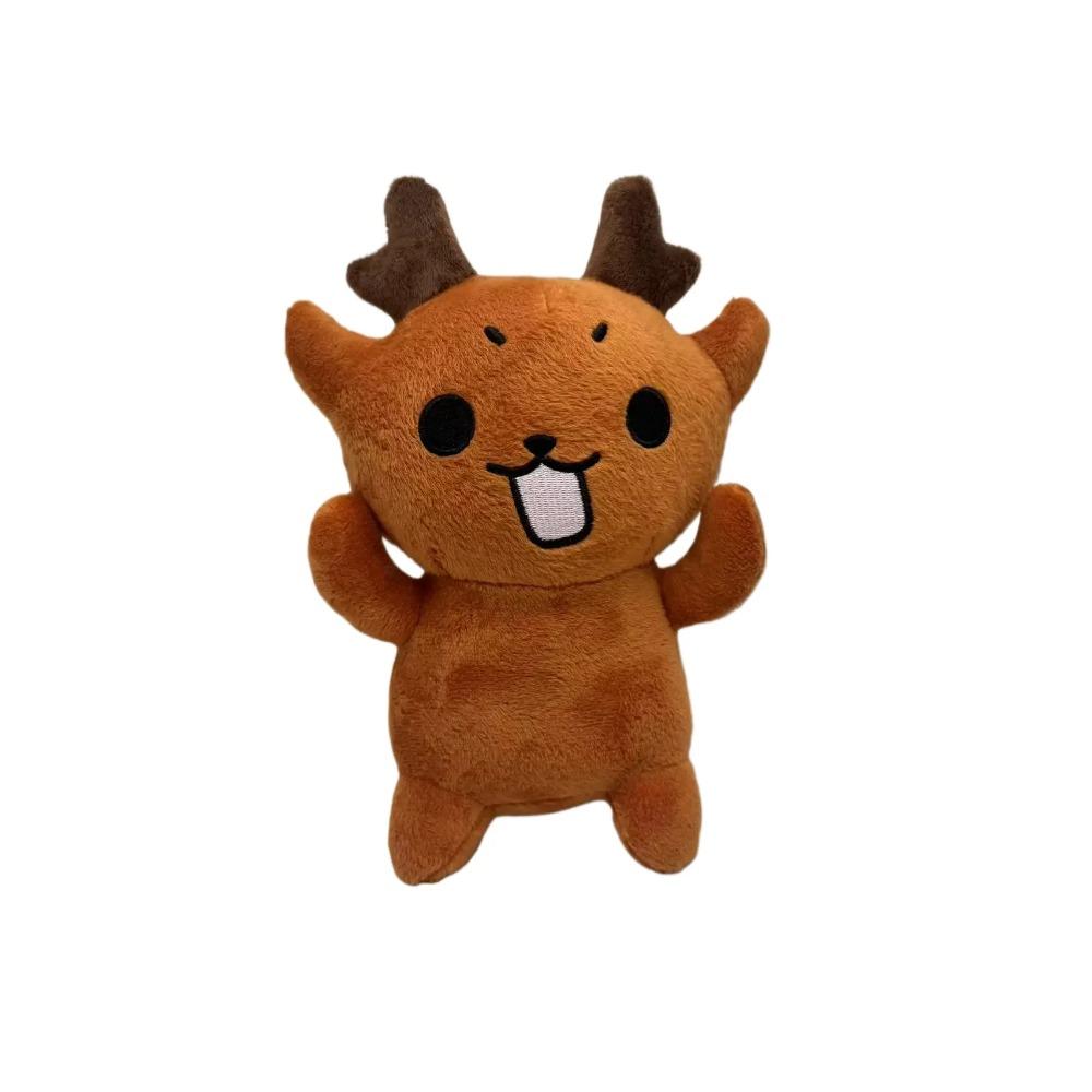 New Plush Game Merchandise Brown Stand And Sit Elk Deer White Owl Stuffed Doll Pillow For Kid Gifts