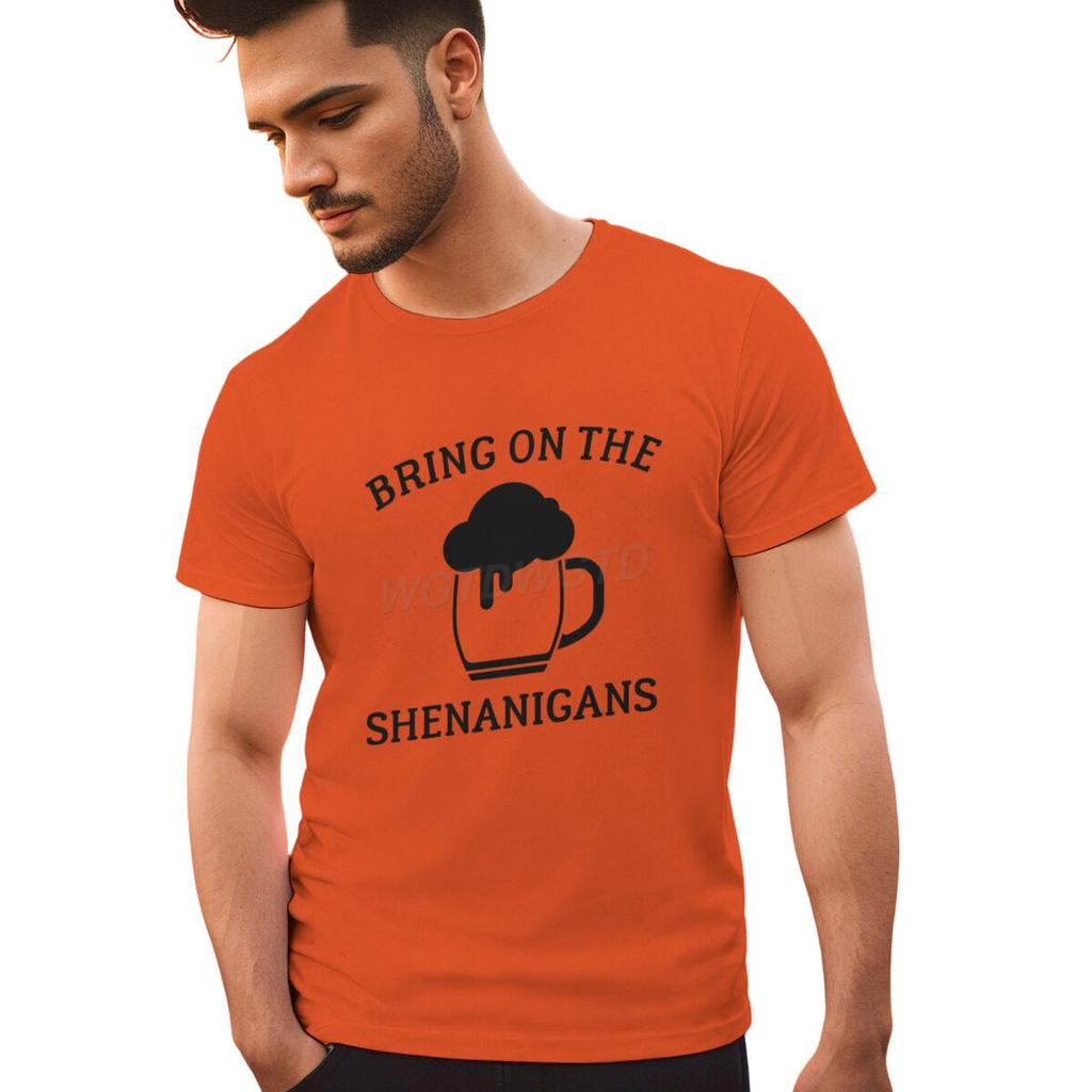 Irish Drinking Team Tshirt for Unisex St Patricks Day Beer Tee Round Neck Short Sleeve Tee Unisexs St Patricks Day Shirt