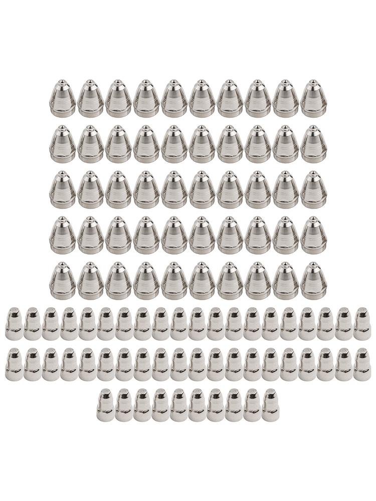 50*CuCrZr Guard Nozzle&50*Electrodes For CUT-70 CUT-80 CUT-100 Cutting Machines.