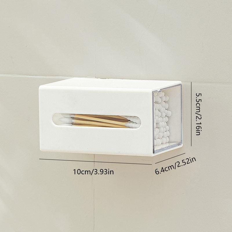 Wall Mounted Storage Box Bathroom Cosmetic Cotton Swabs Jewelry Storage Box Home Office Sundries Clips Hairpin Drawer Storage