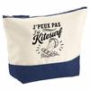 Trousse Grand Format - PLANETEE - J’peux Pas J’ai Kitesurf - Coton 100% - 5 L (33×23×11 Cm) - Zip Métal