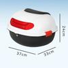 Lockable Motorcycle Trunk Plastic Motorbike Tail Trunk Universal Storage Case  Commuting