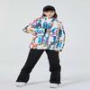 Costum de schi pentru femei Impermeabil Rezistent la vânt Termic Jachetă de schi Snowboard Pantaloni Set Sporturi în aer liber