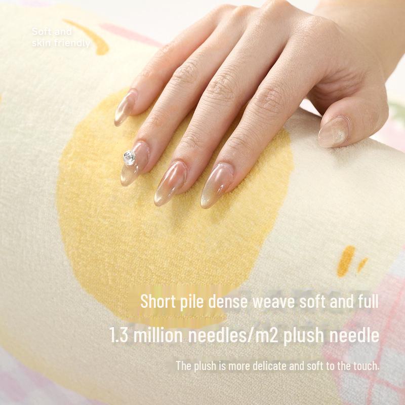 Covoraș de dormitor drăguț de pluș pentru copii - rezistent la murdărie, gros, design lung pentru noptieră