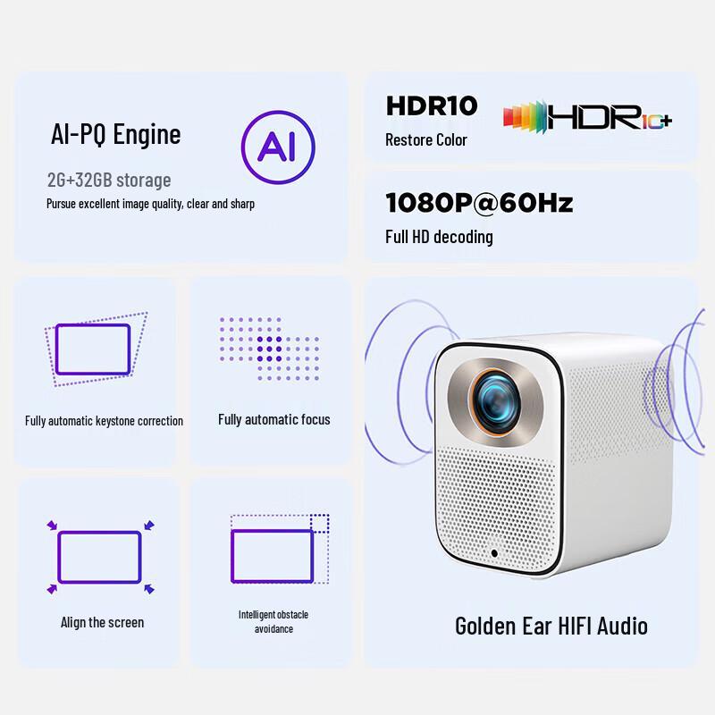 Lenovo Xiaoxin Smart 1080P Heimprojektor (CN-Version)