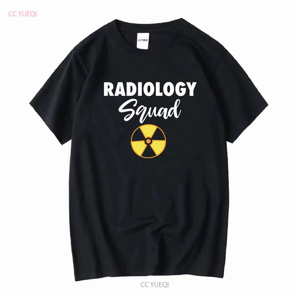 Radiology Squad RadiologisT T Shirt X ray Tech Rad Graduate long or short sleeves vintage Washed Top For Everyday Wear
