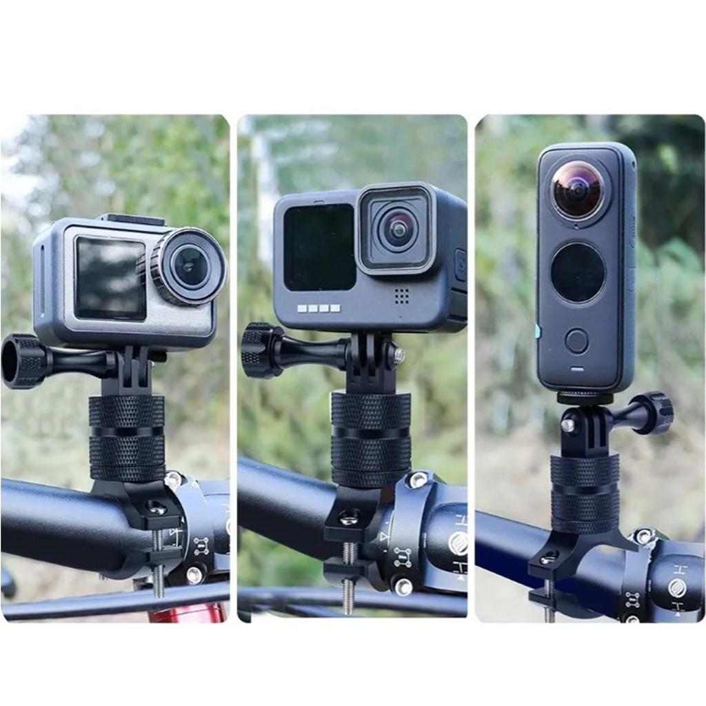 Bike Camera Handlebar Mount for DJI Hero Aluminum Alloy Bike Camera Fixing Bracket Clamp Black