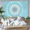 Striped Mandala Tapestry Wall Hanging Abstract Psychedelic Witchcraft Bohemian Hippie Tapiz Living Room Home Decor