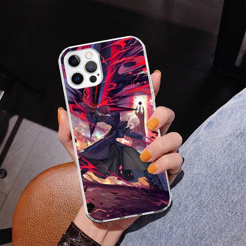 Fate Zero Stay Night Saber Phone Case For iPhone 13 12 Mini 11 Pro Max XS XR X SE 7 8 Plus 5S 5 6S 6 Gift Print Cover Fundas