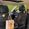 2pcs Multi Functional Car Hooks, Seat Back Hooks Hidden Car Hooks In the Rear Seats, Cute Flower Hooks, Car Interior Accessories