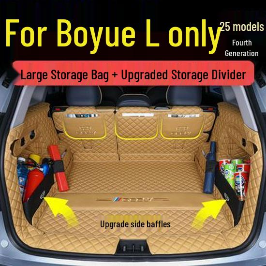 Fourth Gen Boyue L & Boyue Trunk Mats: Fits 25 & 24 Models, Enhances Car Interior Trim See Details