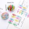 50PCS Zinc Zinc Alloy Metal Paper Clips Creative Binder Clamps File Holder Bookmark Clip  Binding