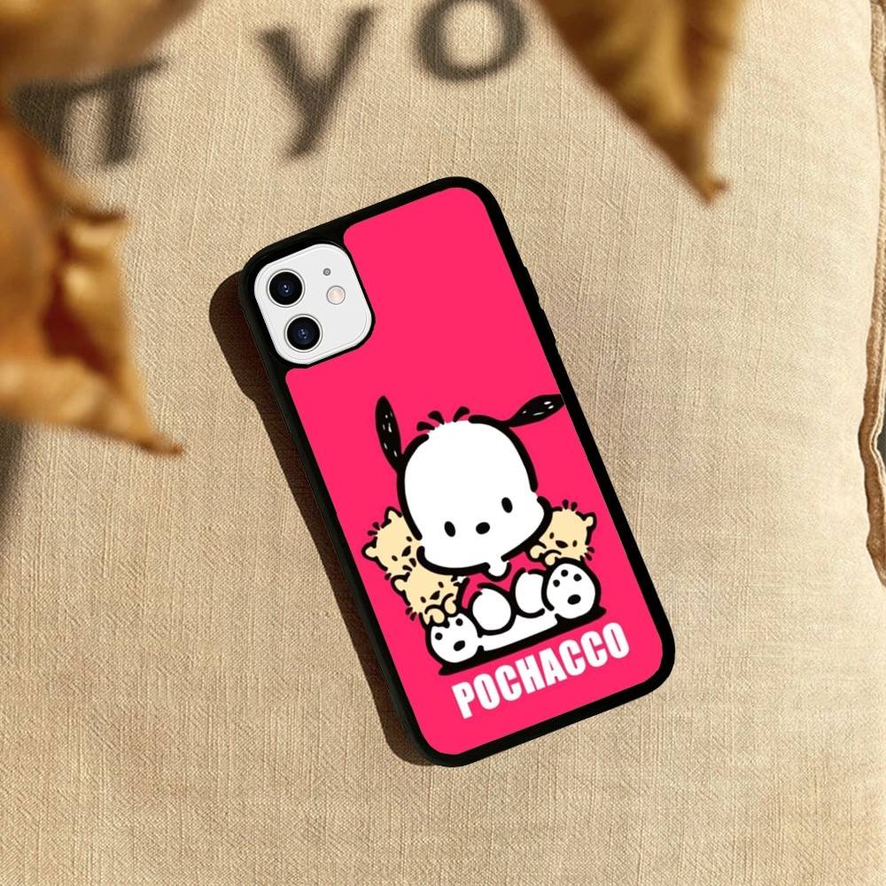 Cute P-Pochacco Phone Case For iPhone 17 Pro 16 Plus 16 Pro Max 15 14 13 12 11 PC+TPU Back Cover