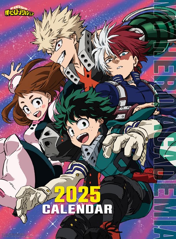 

Ensky TV Anime Hero 2025 Wall Calendar My Academia CL-027