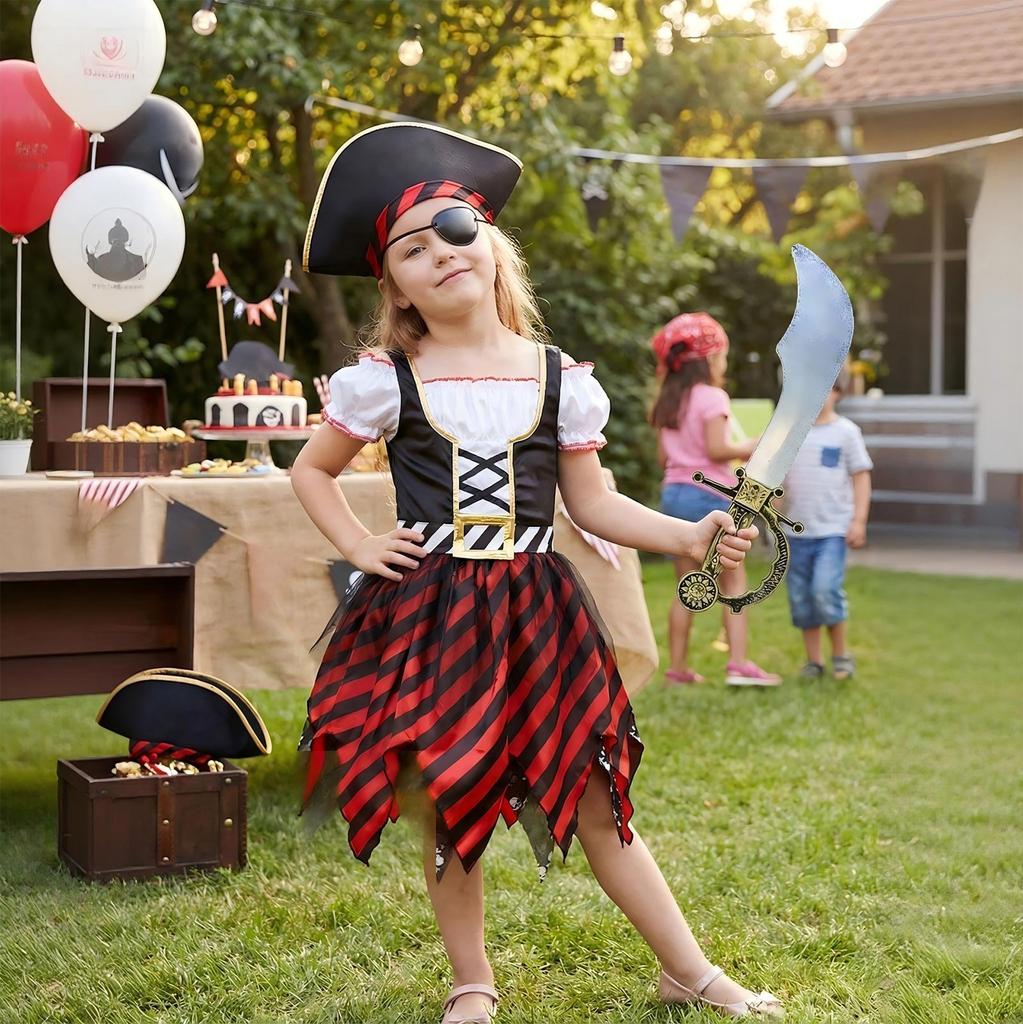 Halloween Pirate Costume Set for Party Performances