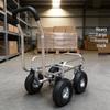 Aluminum Silent Flatbed Hand Truck with Guardrail