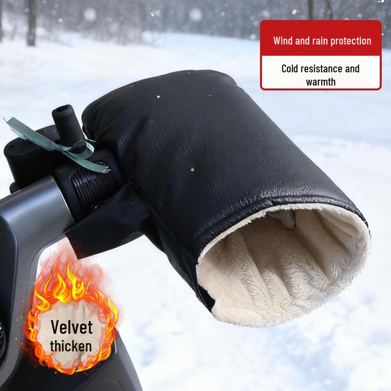 Women's Winter Electric Vehicle Windproof Gloves for Motorcycles & Scooters