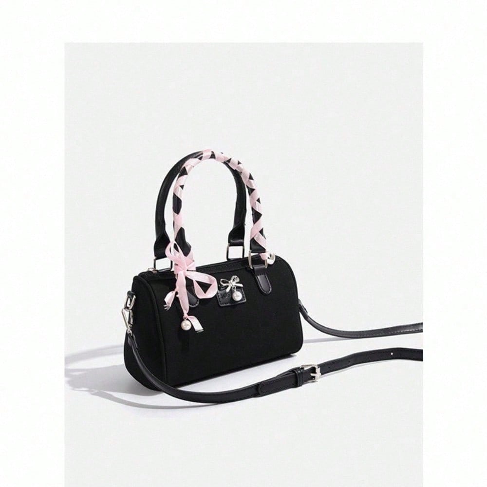 Trendy Versatile Tote Women's Niche Design Boston Bag Portable Shoulder Messenger Bag