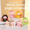 Cat Decor Resin Figurine With Wealth Symbols For Home Office Gift Ideas